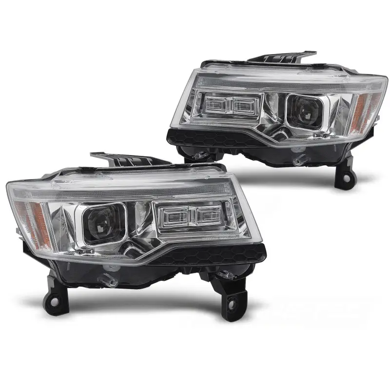 Acheter Direct Lumière Tube Chrome SEQ HID Avant pour Chrysler Jeep Grand Cherokee 14-21