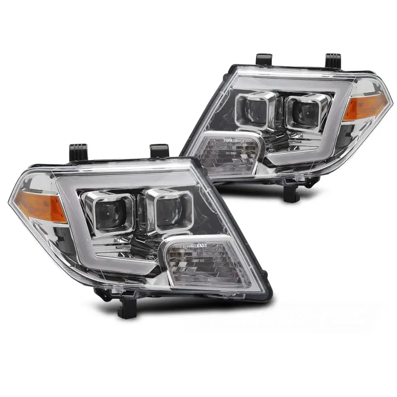 Feux Tubulaires Chromés Avant pour Nissan Navara Frontier 09-14 Commande En Gros