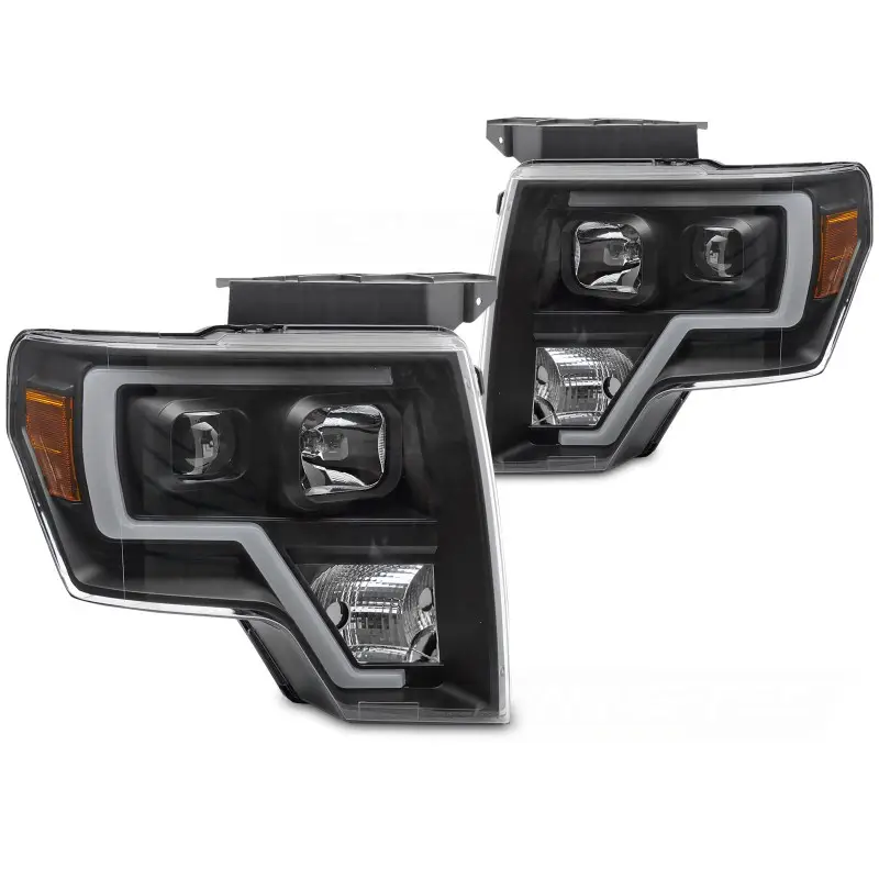Pas Cher Tube de lumière noir avant pour Ford F150 MK12 2008-2014