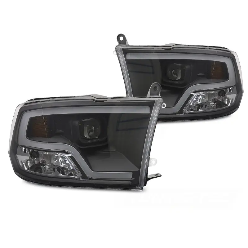 Remise Tube Light Noir Projecteur Avant pour Dodge Ram 2009-2018