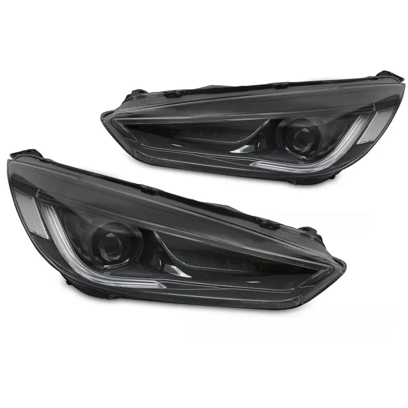 Haute Qualité Feux de Jour LED Noir pour Ford Focus MK3 2014-2018
