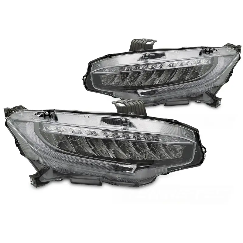 Phares À LED Complets Avant Pour Honda Civic X 2016-2021 Affaire À Saisir