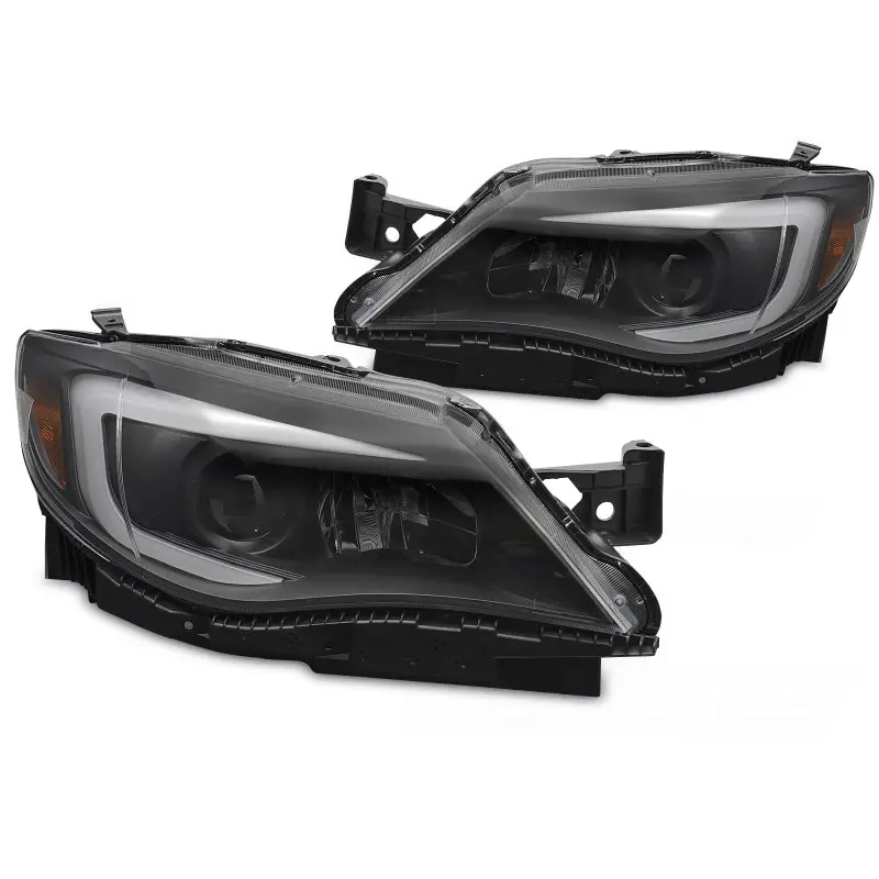 Vente Flash Phares Tubes Lumineux Noirs Avant pour Subaru WRX 2014-2017