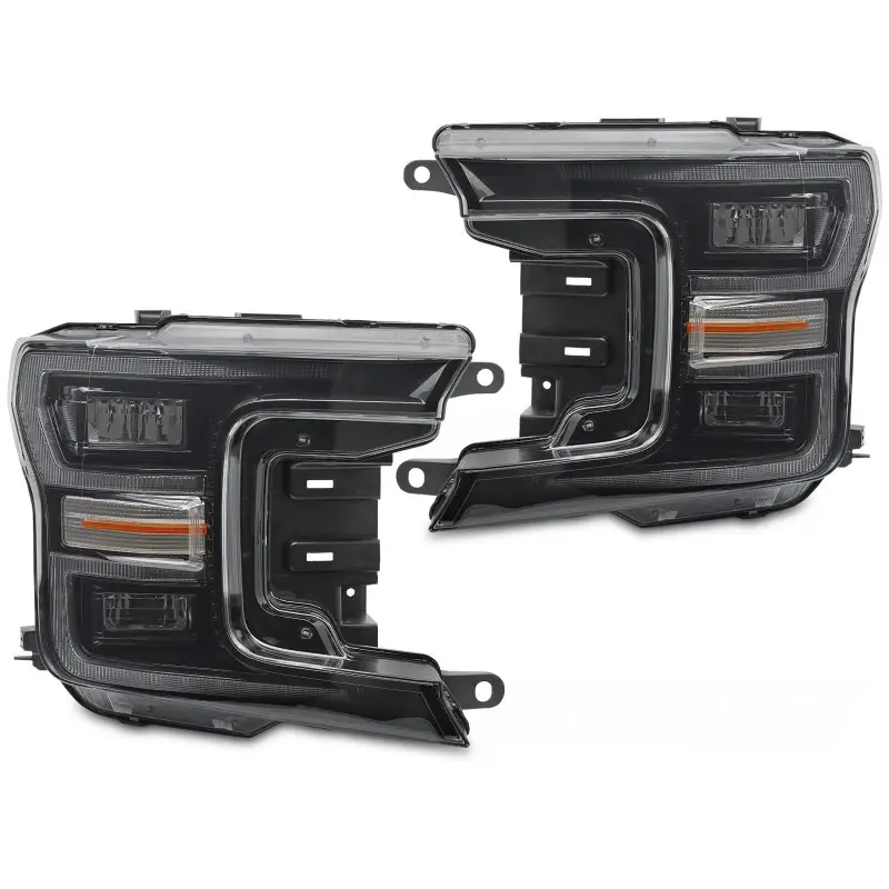 Populaire Phares à LED Noirs DRL SEQ pour Ford F150 MK13 2017-2020