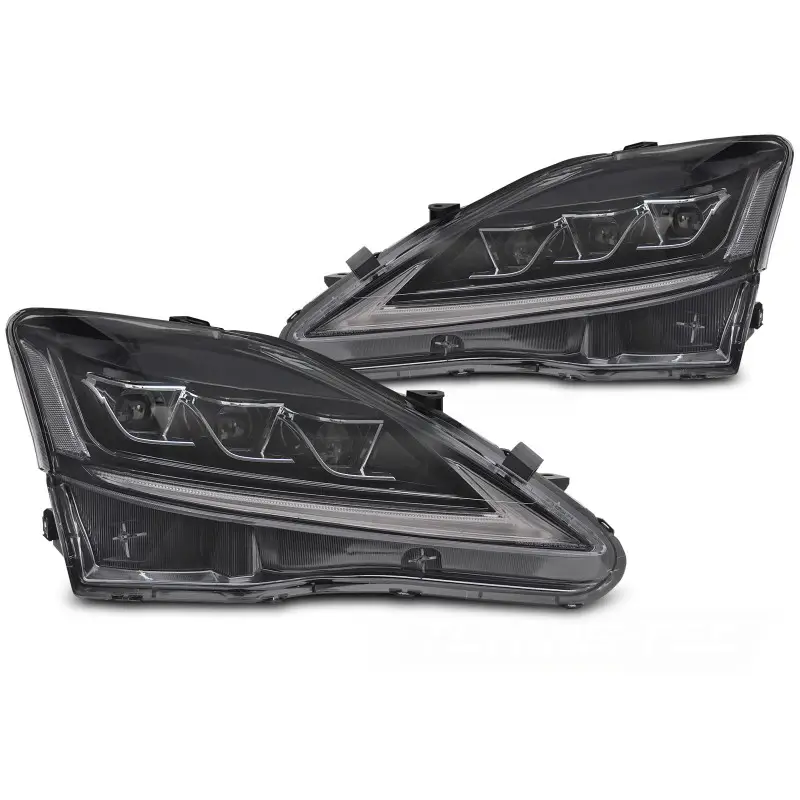 Certifié Phare Full LED Noir Avant pour Lexus IS 2006-2013