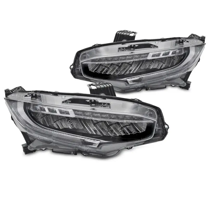 Marque Phares Full LED noirs avant pour Honda Civic X 2016-2021