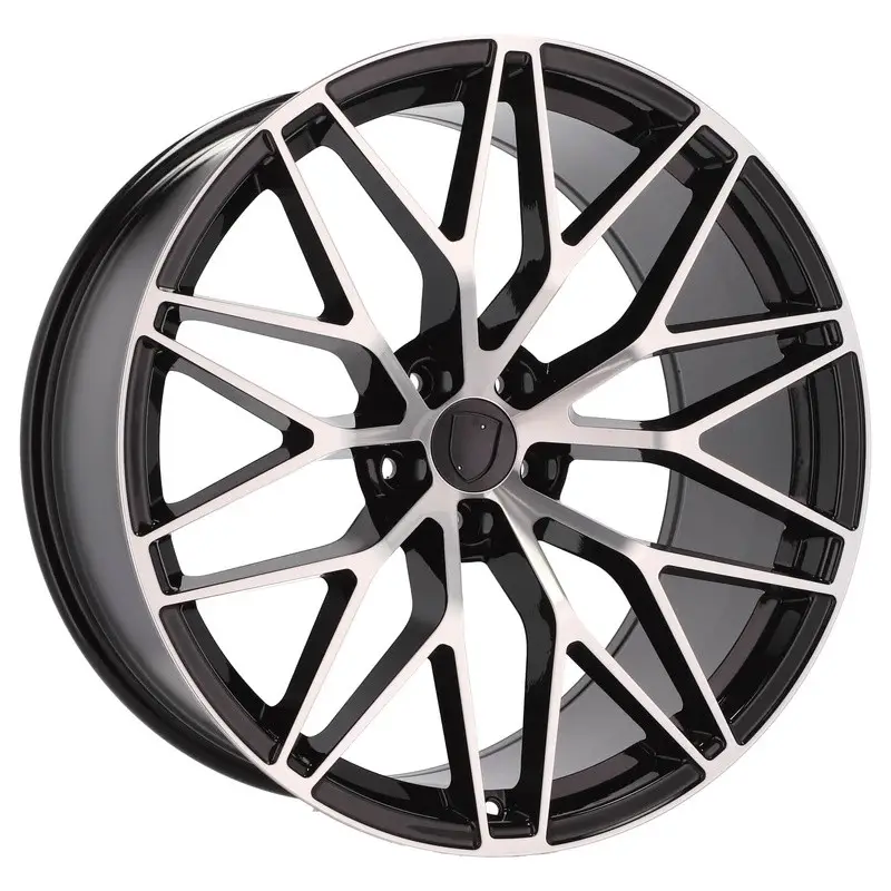 Nouveauté 4 jantes 9.5 21 5x130 design Porsche Noir Brillant