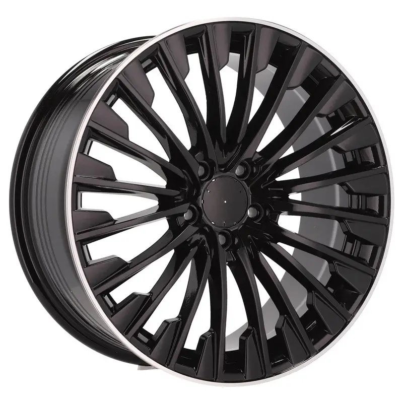 4 jantes 8.5 19 5x112 design Mercedes Fluotournage Noir Brillant Dernier Modèle