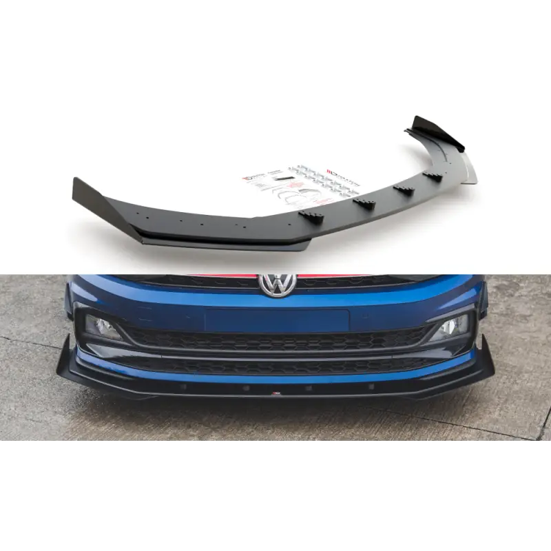 Vente Directe Racing Durability Front Splitter + Flaps Volkswagen Polo GTI Mk6