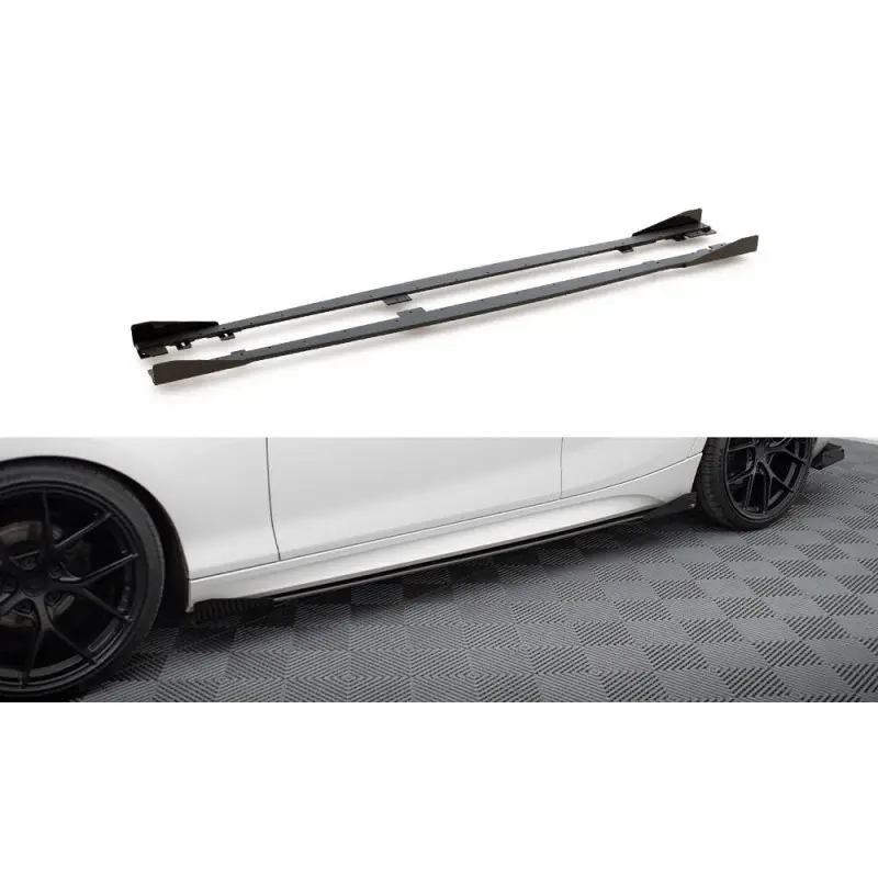 Must-Have Racing Durability Side Skirts Diffusers V.2 + Flaps for BMW 1 F20 M135i / M140i / M-Pack