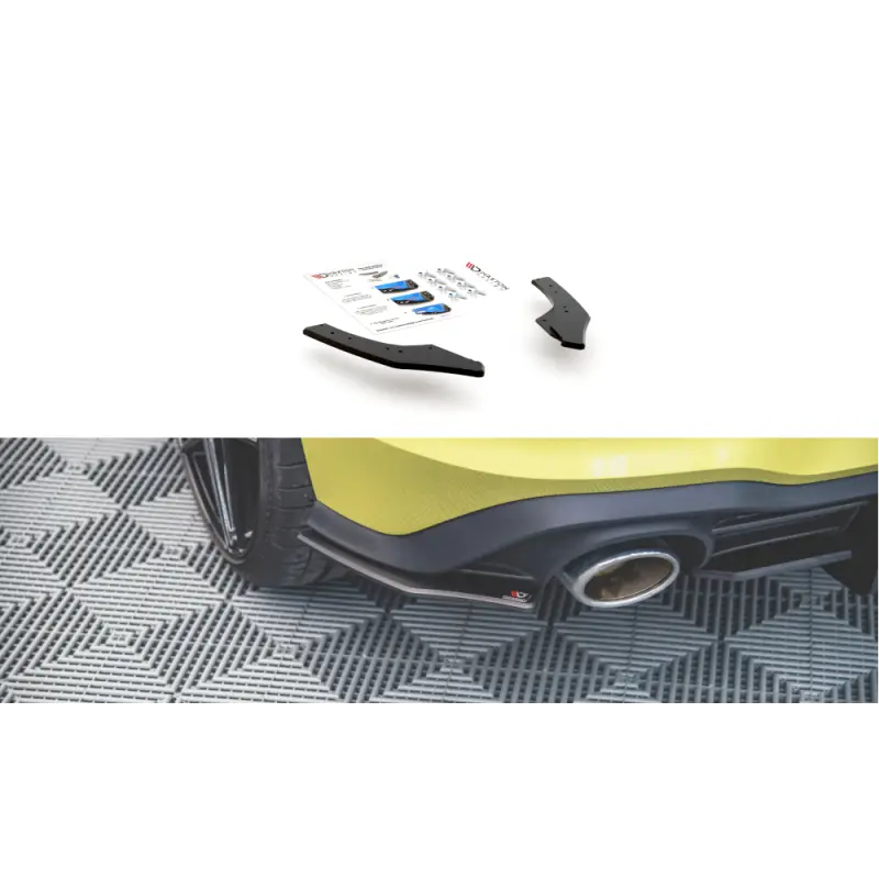 Meilleur Choix Street Pro Rear Side Splitters Volkswagen Golf GTI Clubsport Mk8
