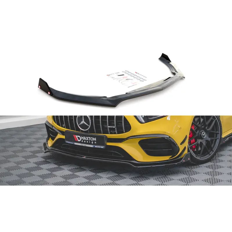 Prix Cassé Front Splitter V.3 + Flaps Mercedes-AMG A 45 S Aero Pack W177