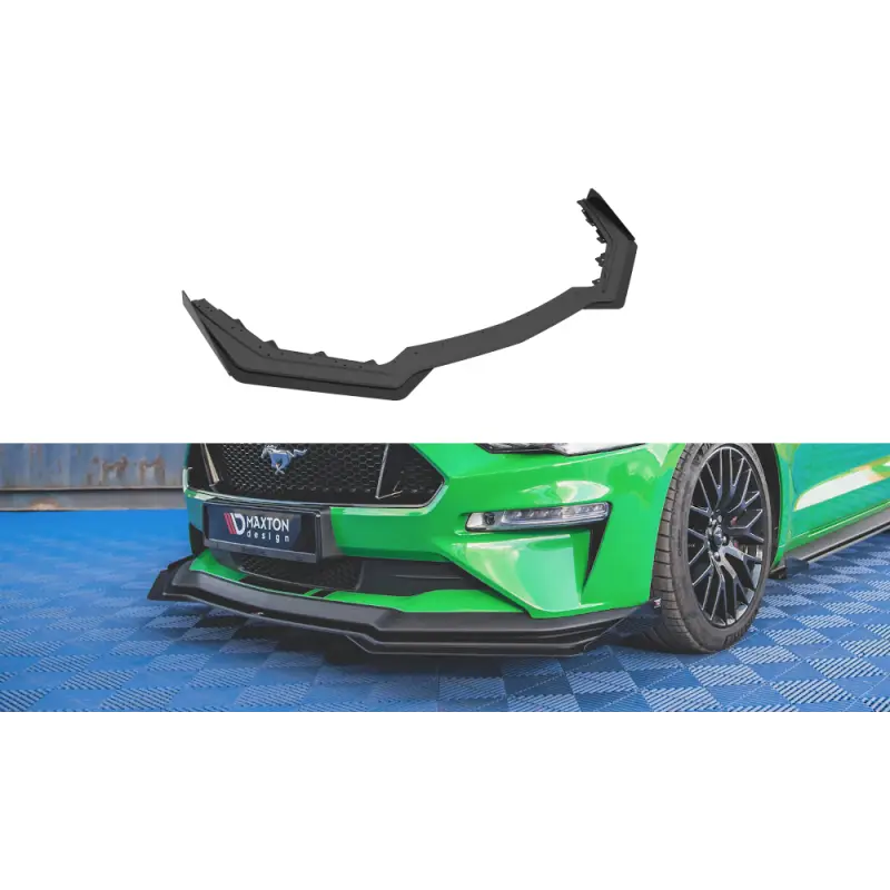 Dernière Chance Street Pro Front Splitter V.1 + Flaps Ford Mustang GT Mk6 Facelift