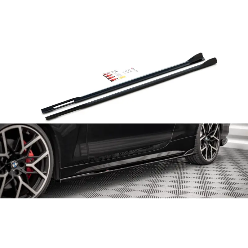 Meilleur Choix Side Skirts Diffusers V.2 BMW 4 M-Pack / M440i G22 / G23