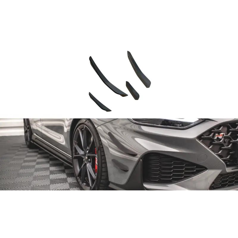 Front Bumper Wings (Canards) Hyundai I30 N Hatchback/Fastback Mk3 Facelift Nouveauté