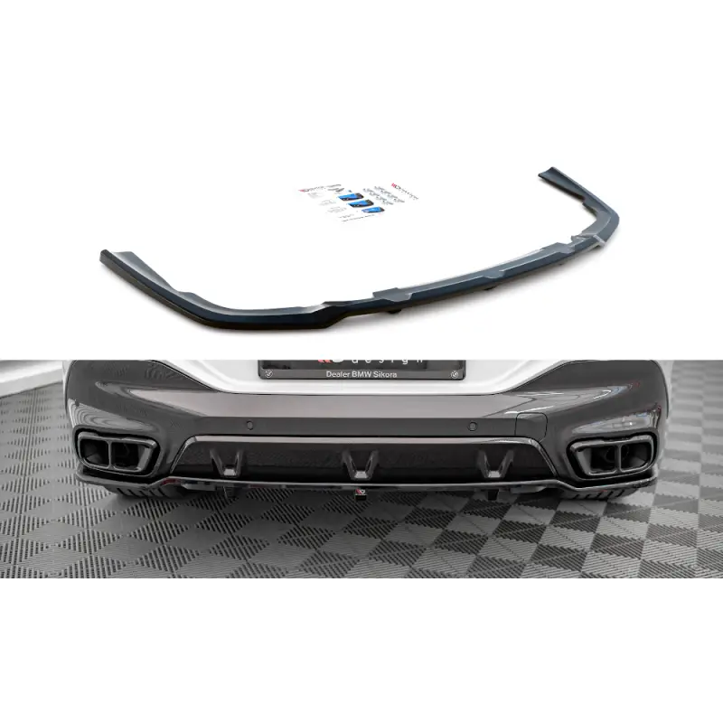 Commande En Gros Rear Splitter (with vertical bars) V.1 BMW X6 M-Pack G06