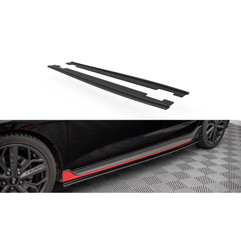 Expédié Aujourd’hui Street Pro Side Skirts Diffusers Hyundai I20 N Mk3