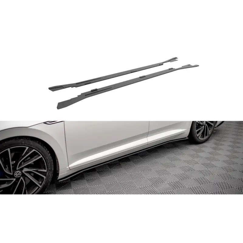 Haute Qualité Street Pro Side Skirts Diffusers V.2 Volkswagen Arteon R / R-Line Facelift
