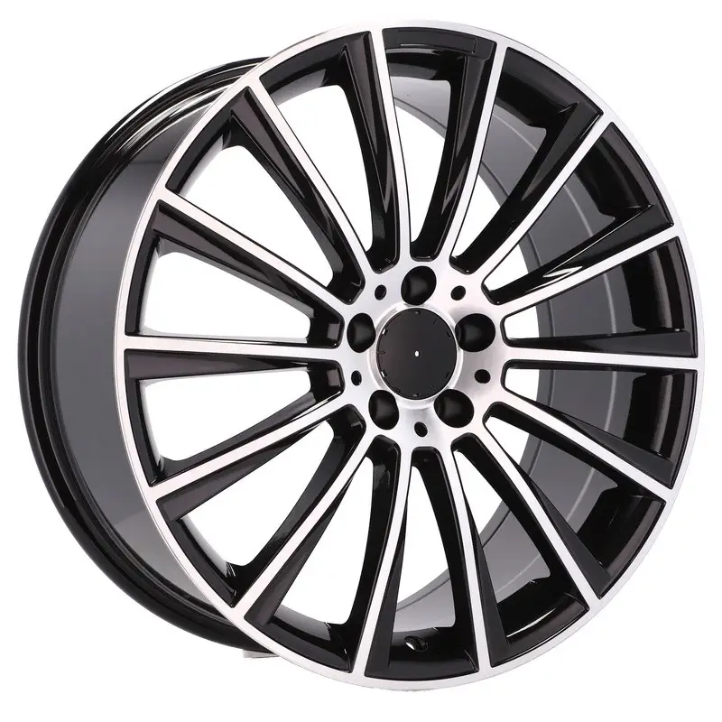 Dernier Modèle 4 jantes 8.5 20 5x112 design Mercedes Fluotournage Noir Brillant