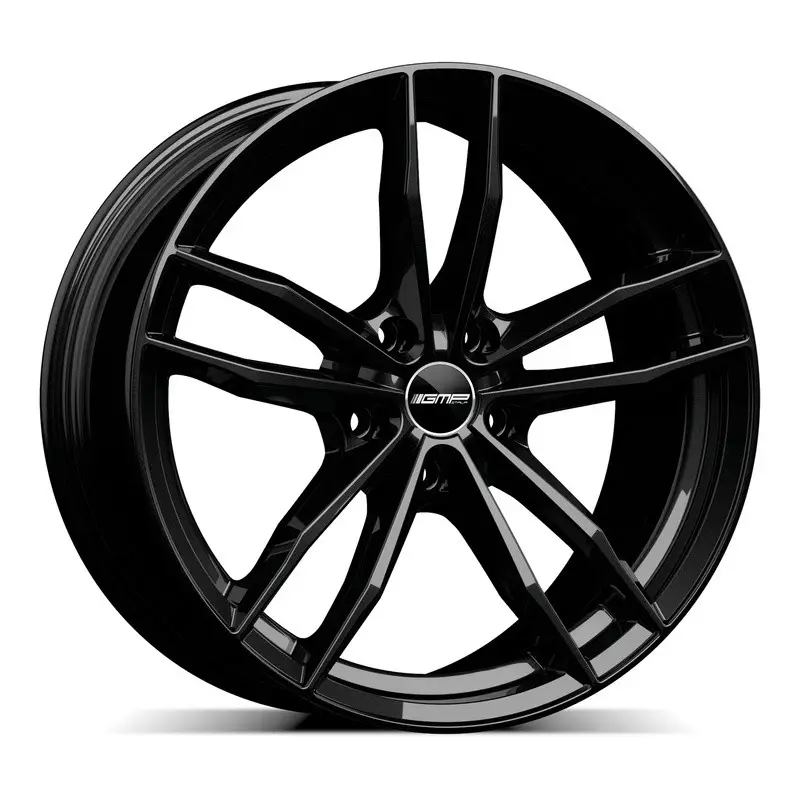 4 jantes 7.5 17 5x108 Noir Brillant Retour Gratuit