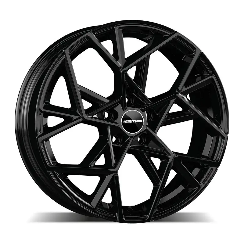 4 jantes 8.0 19 5x114.3 Noir Brillant Expédition Rapide