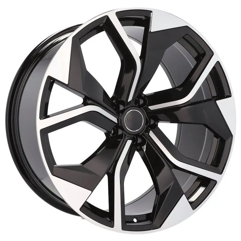 Livraison Express 4 jantes 10.0 22 5x112 design Audi Fluotournage Noir Brillant