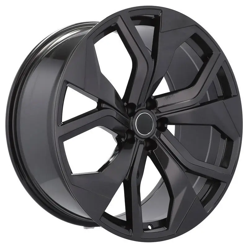 4 jantes 10.0 22 5x112 design Audi Fluotournage Noir Brillant Bon Marché