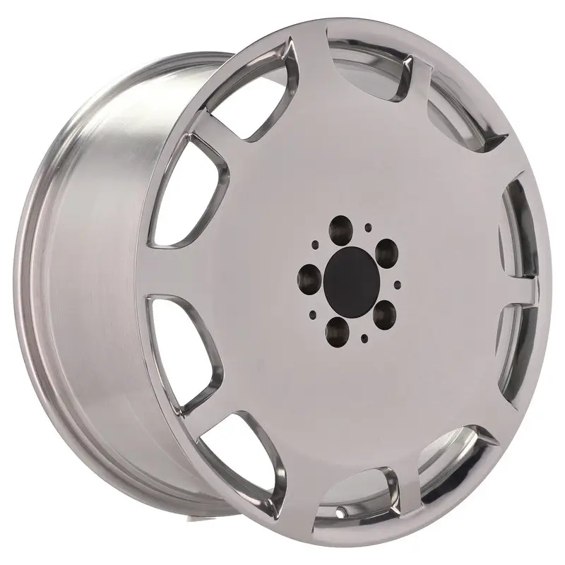 Dernière Chance 4 jantes 8.5 20 5x112 design Mercedes Fluotournage Argent Brillant
