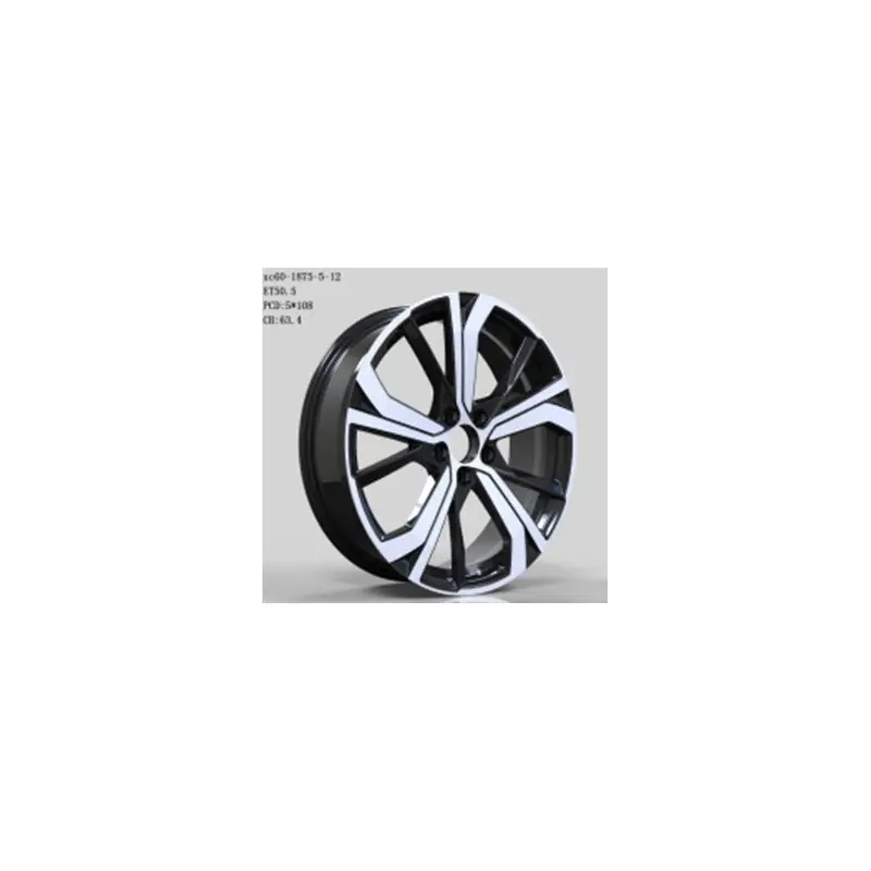 Commander Vite 4 jantes 8.0 20 5x108 design Volvo Fluotournage Noir Brillant