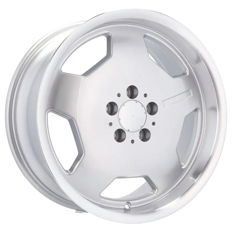 4 jantes 8.5 19 5x112 design Mercedes Fluotournage Argent Brillant Retour Gratuit