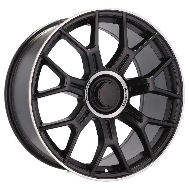 4 jantes 8.5 19 5x112 design Mercedes Fluotournage Noir Mat Prix Réduit
