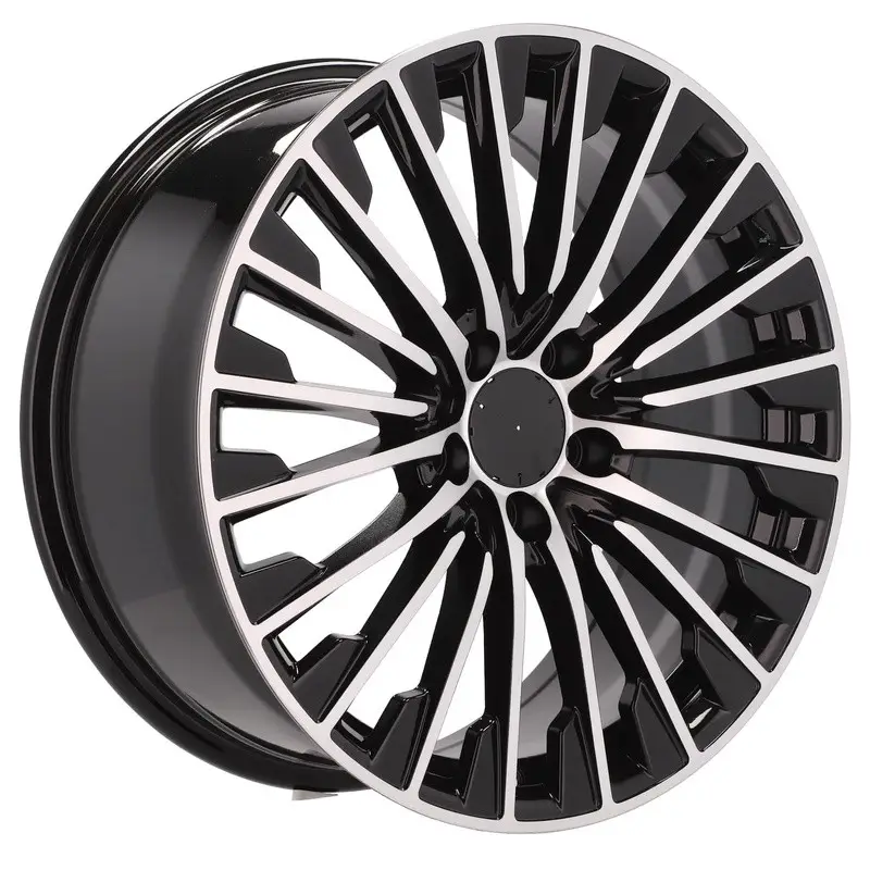 Usine Directe 4 jantes 8.0 18 5x112 design Mercedes Fluotournage Noir Brillant
