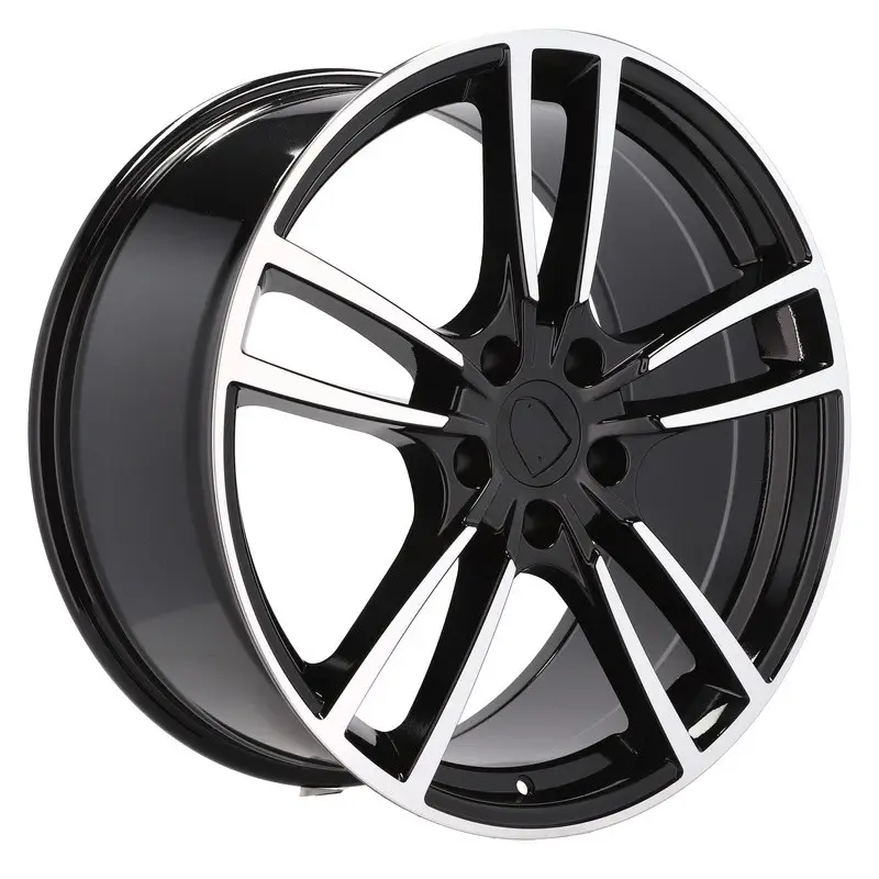 Promotion 4 jantes 9.5 21 5x130 design Porsche Noir Brillant