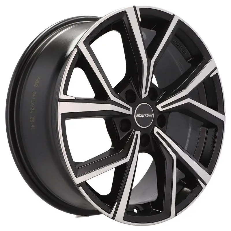 4 jantes 8.0 19 5x114.3 Noir Brillant Expédition Rapide