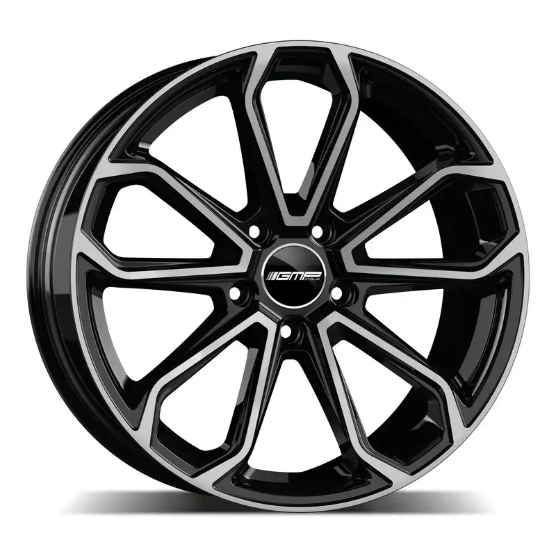 4 jantes 9.5 21 5x130 Noir Brillant Expédition Rapide
