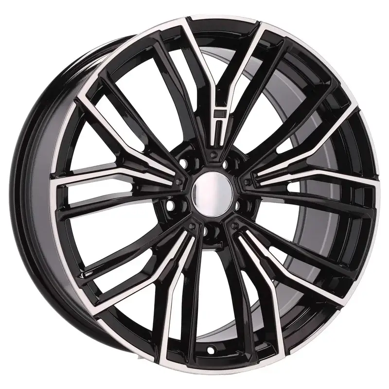 4 jantes 8.0 18 5x120 design BMW Fluotournage Noir Brillant Promotion Saisonnière