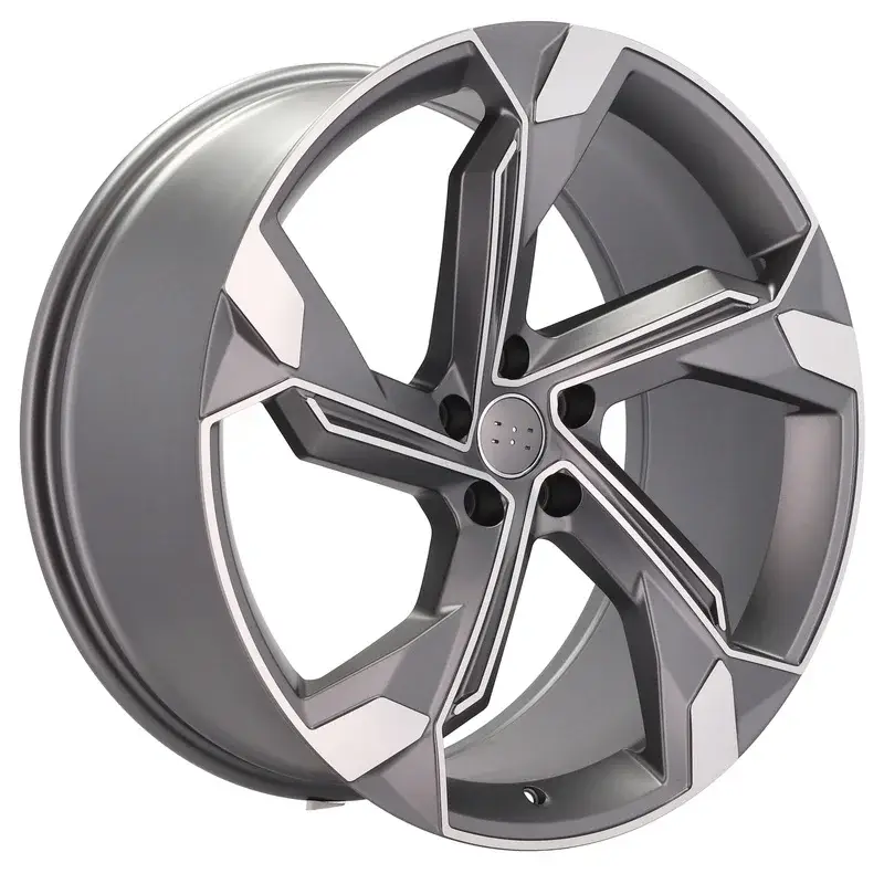 4 jantes 8.0 18 5x112 design Audi Gris Brillant Meilleur Choix