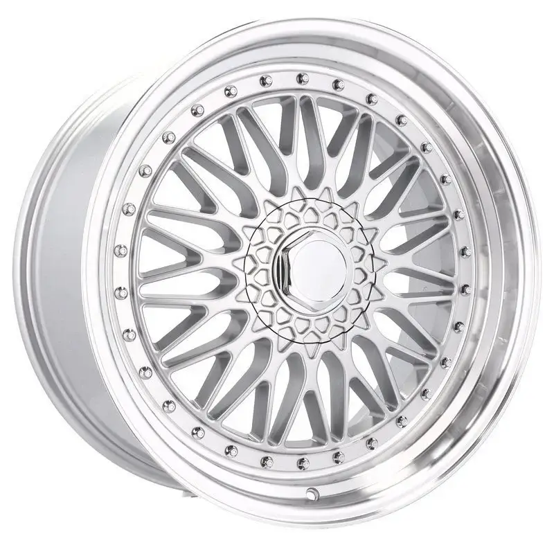 4 jantes 7.5 17 4x100 Argent Brillant Meilleure Vente