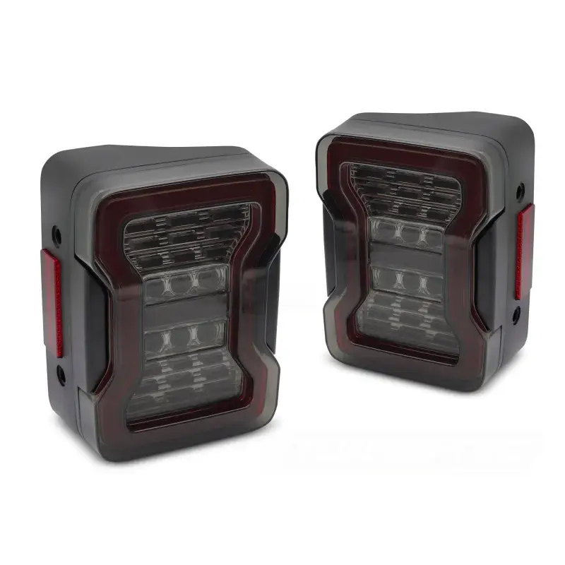Commander Maintenant Feux Arrière LED Fumée pour Chrysler Jeep Wrangler JK 2007-2018