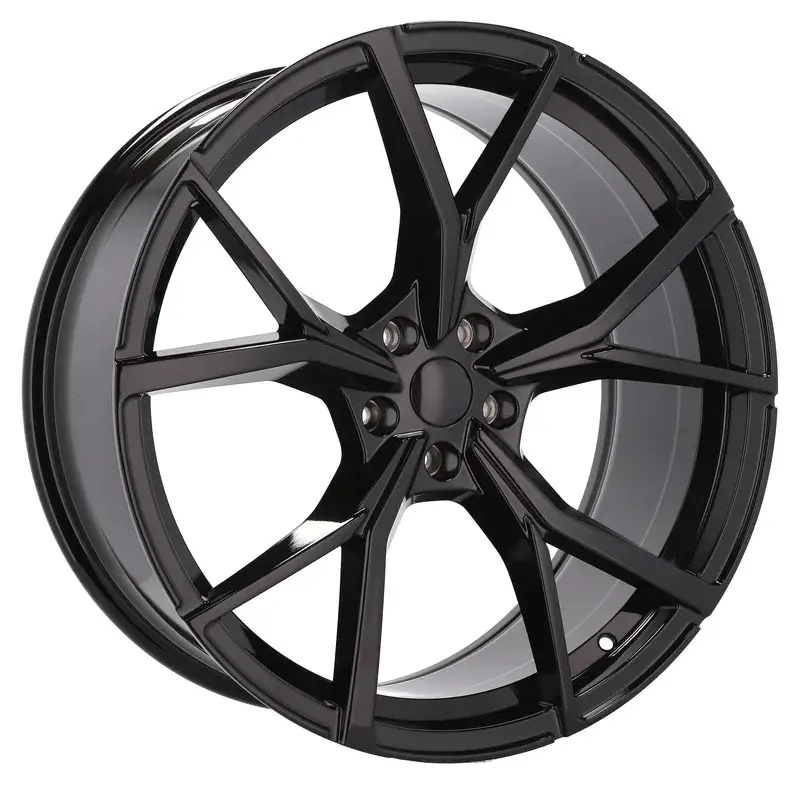 Bon Marché 4 jantes 8.0 19 5x112 design Volkswagen Fluotournage Noir Brillant