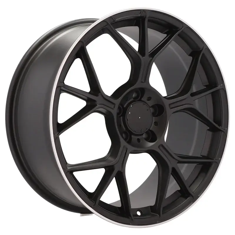 4 jantes 8.0 18 5x112 design Mercedes Fluotournage Noir Brillant Offre Limitée