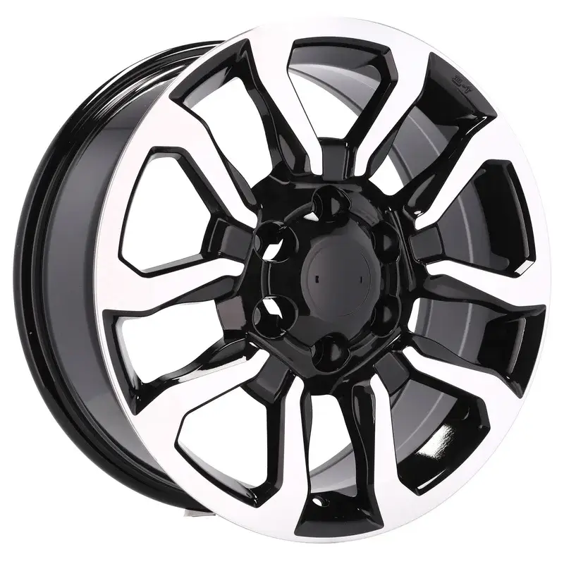 4 jantes 7.5 17 6x139.7 design Toyota Noir Brillant Soldes