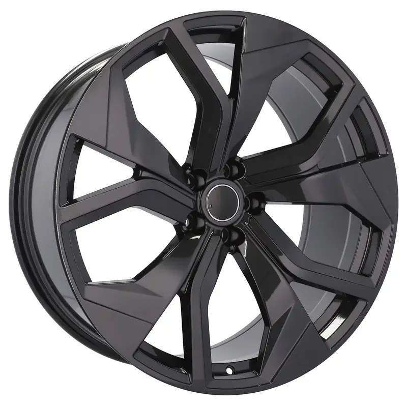 4 jantes 9.0 20 5x112 design Audi Fluotournage Noir Brillant Soldes