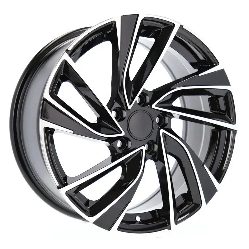 4 jantes 7.0 17 5x112 design Volkswagen Fluotournage Noir Brillant Commande En Gros