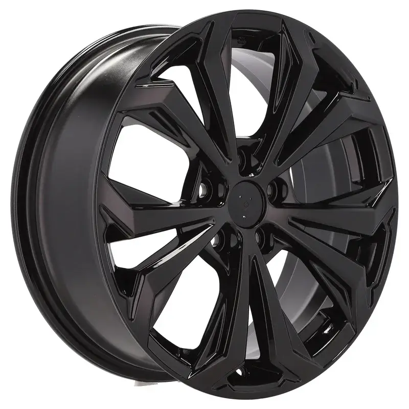 4 jantes 7.0 18 5x114.3 design Toyota Fluotournage Noir Brillant Seulement Aujourd’hui