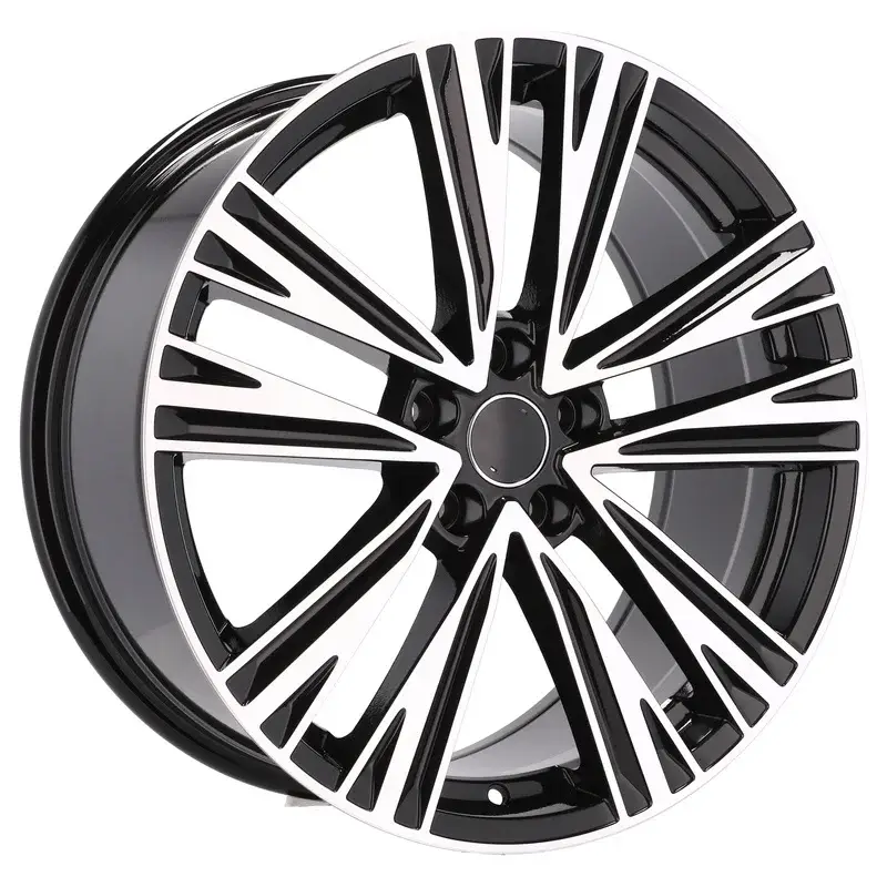 Retour Gratuit 4 jantes 7.5 17 5x112 design Audi Fluotournage Noir Brillant