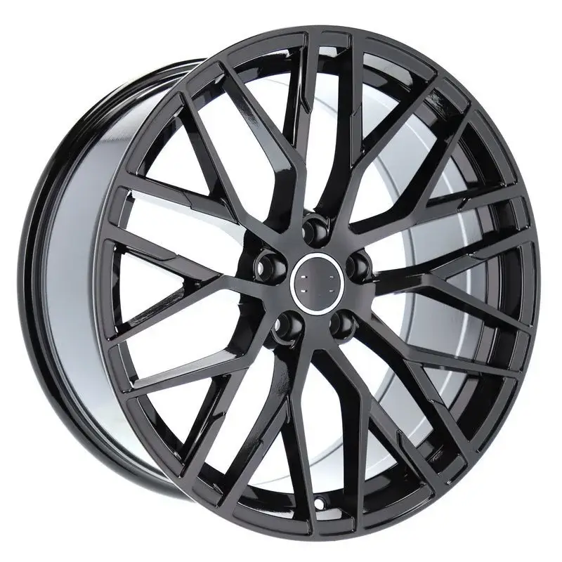 4 jantes 9.0 20 5x112 design Audi Fluotournage Noir Brillant Satisfait Ou Remboursé
