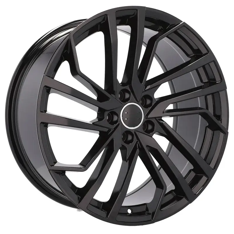 4 jantes 9.0 20 5x112 design Audi Fluotournage Noir Brillant Marque