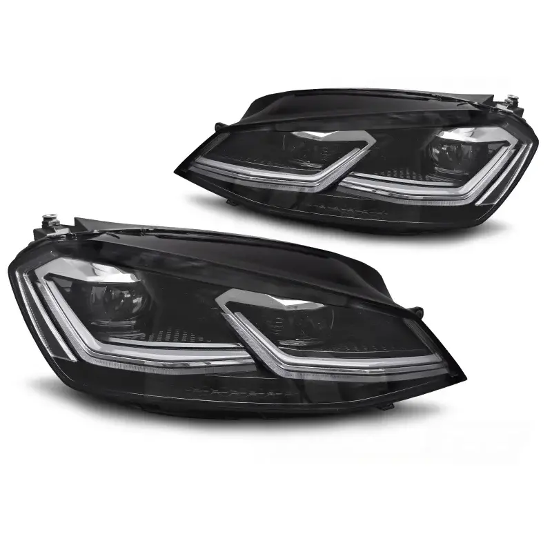 Soldes Phares Full LED Silver Line DRL pour VW Golf 7 2011-2017