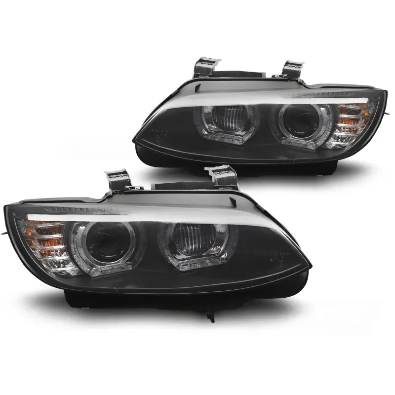 Phares Xénon Jaunes LED DRL pour BMW E92 / E93 2006-2010 Livraison Gratuite